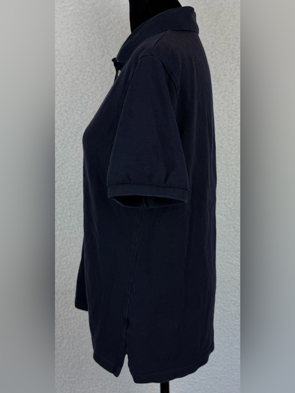 MARKS & SPENCER • Navy Blue 100% Cotton Short-Sleeve Polo Top, 8 - Picture 4 of 11